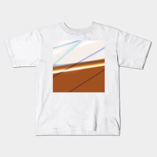 brown white abstract texture Kids T-Shirt by Artistic_st